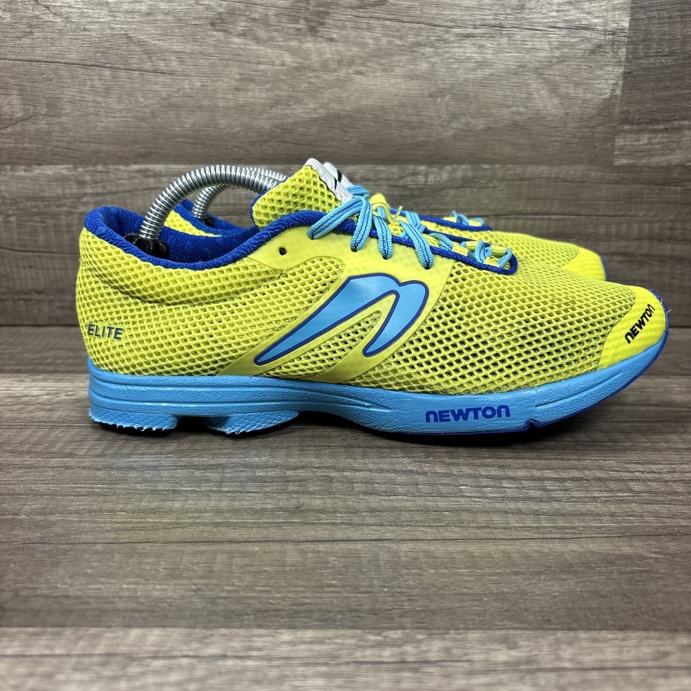 Newton Distance Elite Yellow Blue Womens US Size 8 EUR 39 W008218 Running Shoes